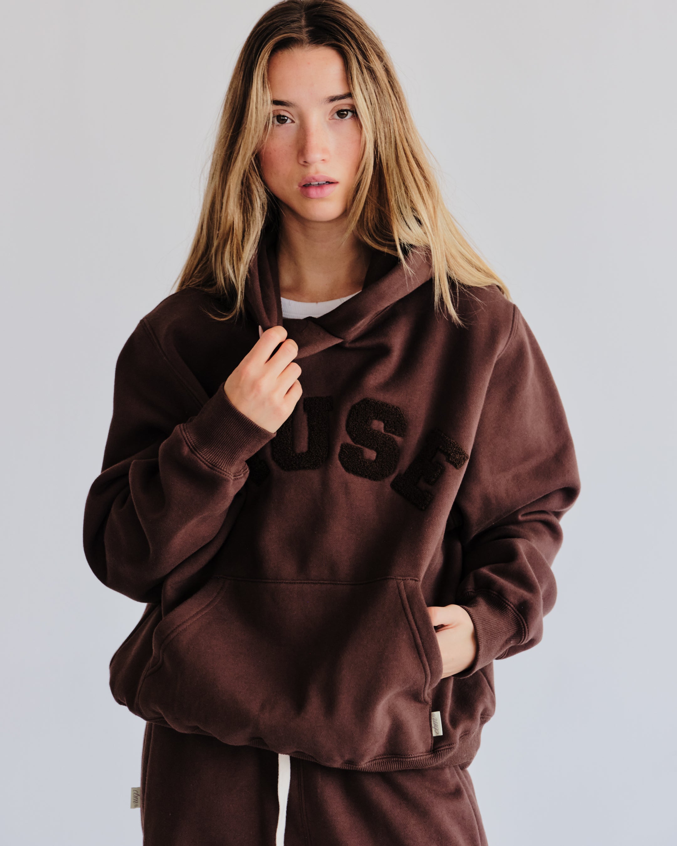 Heavyweight Chenille Hoodie - Espresso