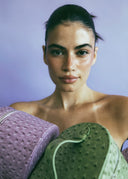 The Mini Vanity Case - Lilac Ostrich