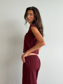 Soft Cotton Mini Tee - Cabernet