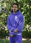 French Terry Hoodie - Blue Raspberry