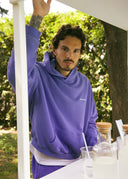 French Terry Hoodie - Blue Raspberry