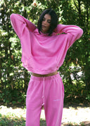 French Terry Hoodie - Pink Lemonade