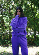French Terry Joggers - Blue Raspberry