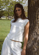 Soft Cotton Pants - Gardenia