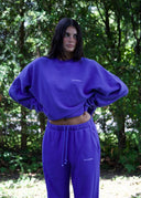 French Terry Sweatshirt - Blue Raspberry