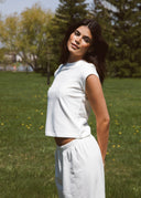 Soft Cotton Pants - Gardenia