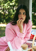 French Terry Sweatshirt - Pink Lemonade