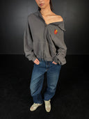 French Terry Charcoal Zip Up Hoodie - Legacy