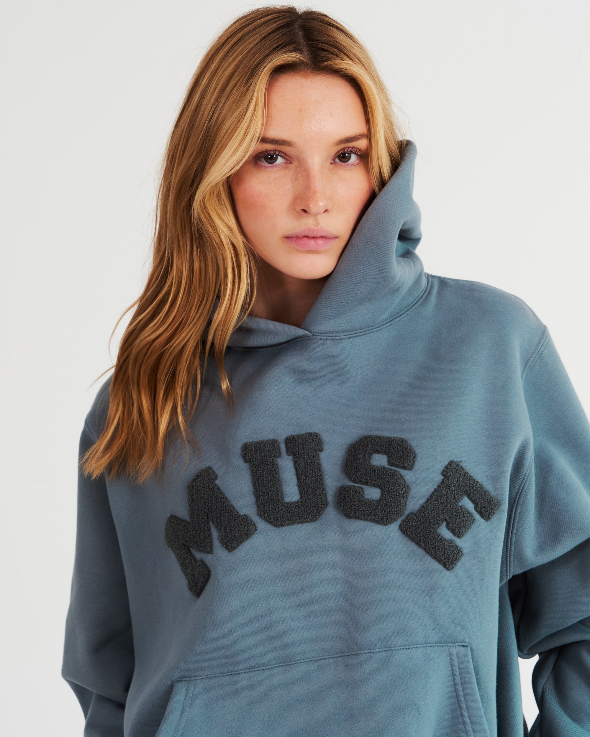 Heavyweight Chenille Hoodie - Indigo