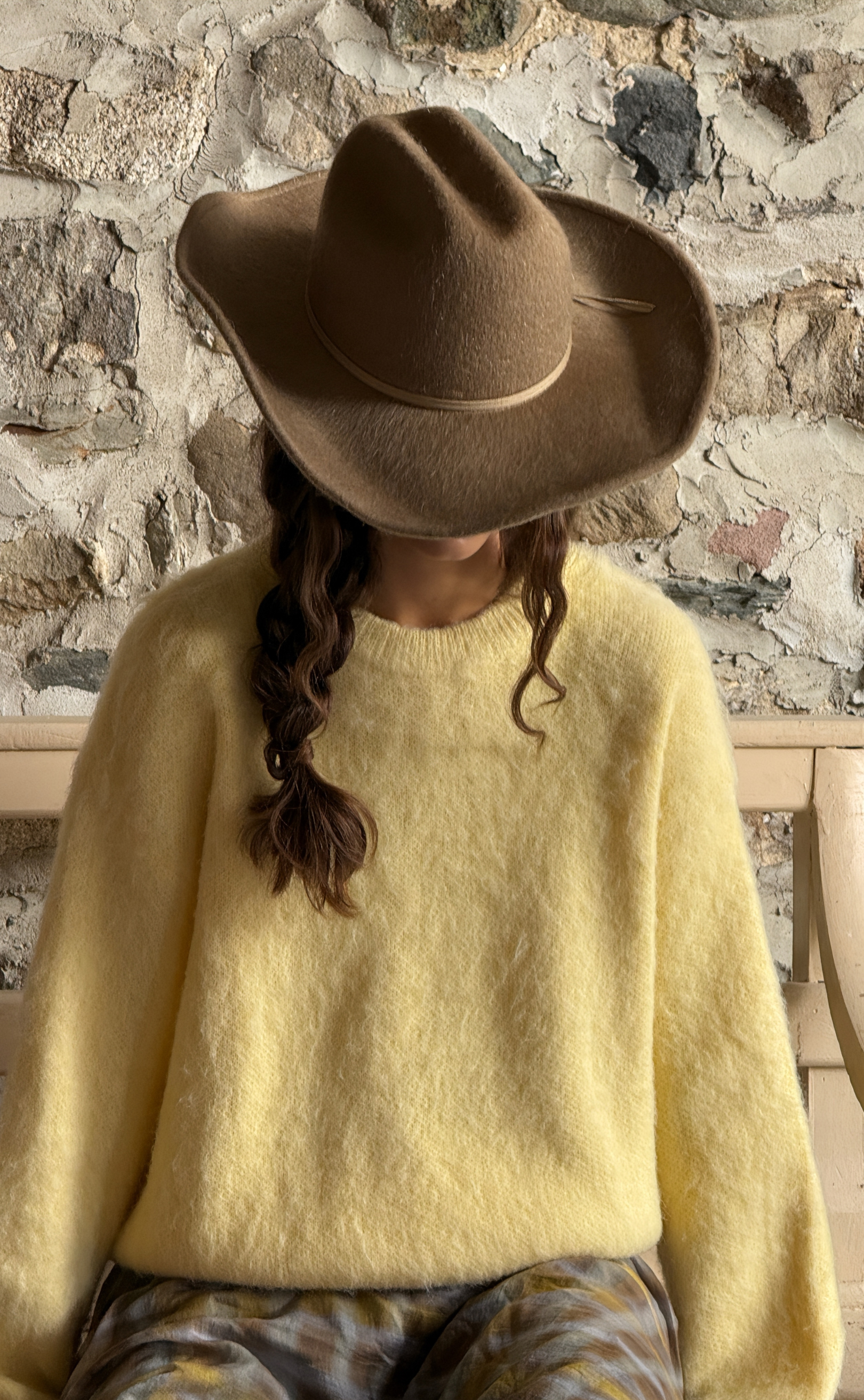 Knit sweater - Custard Butter