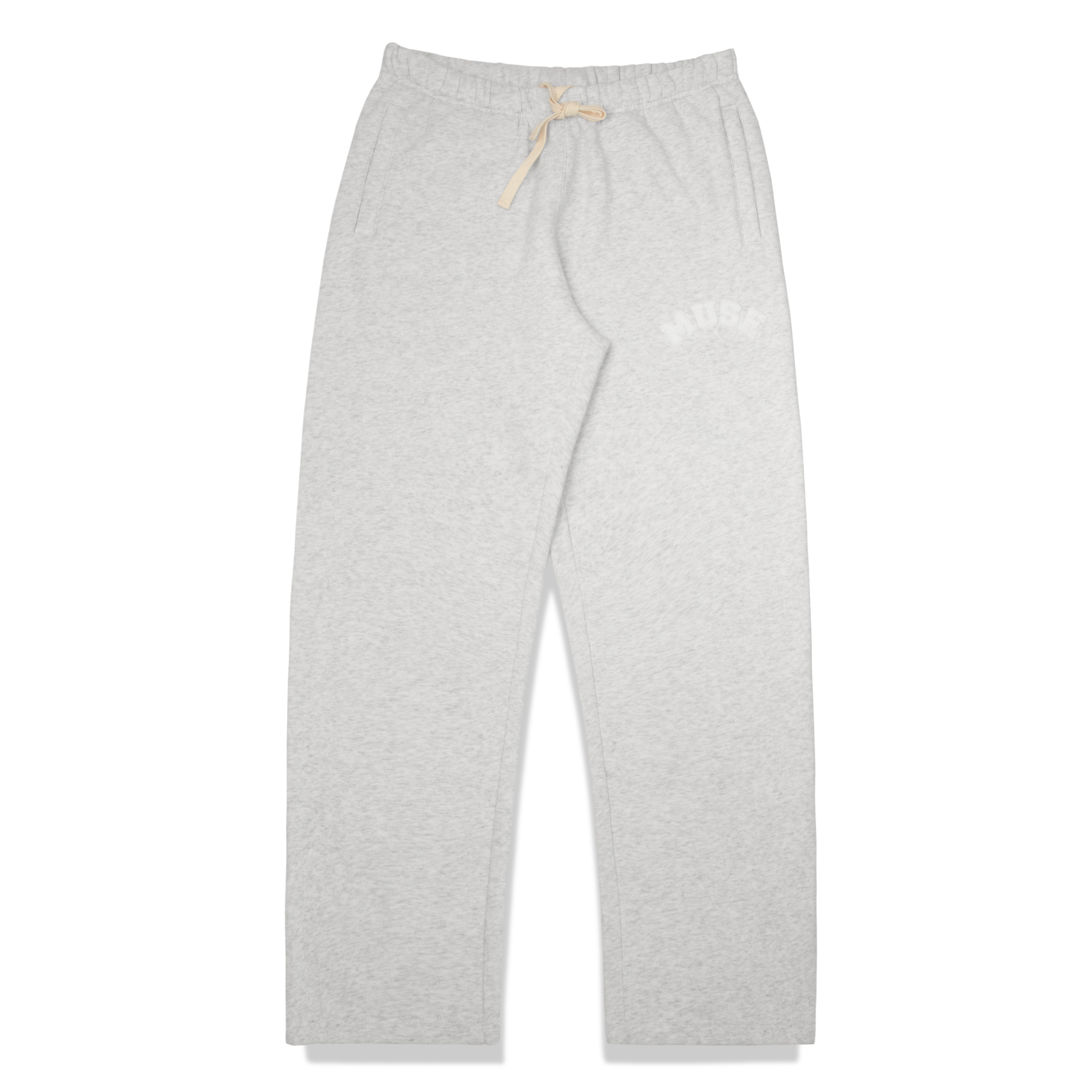Heavyweight Chenille Straight Joggers - Pearl