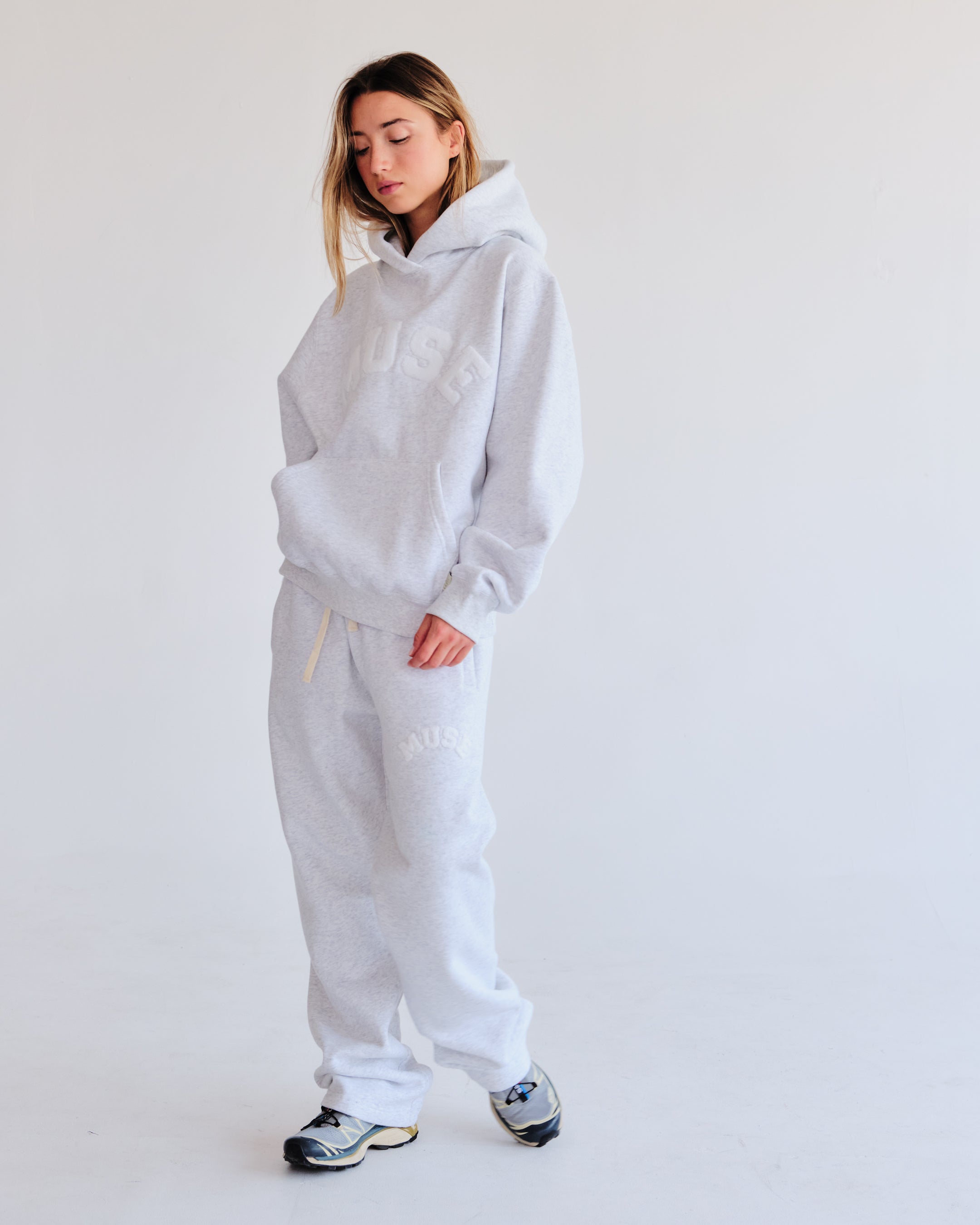 Heavyweight Chenille Hoodie - Pearl