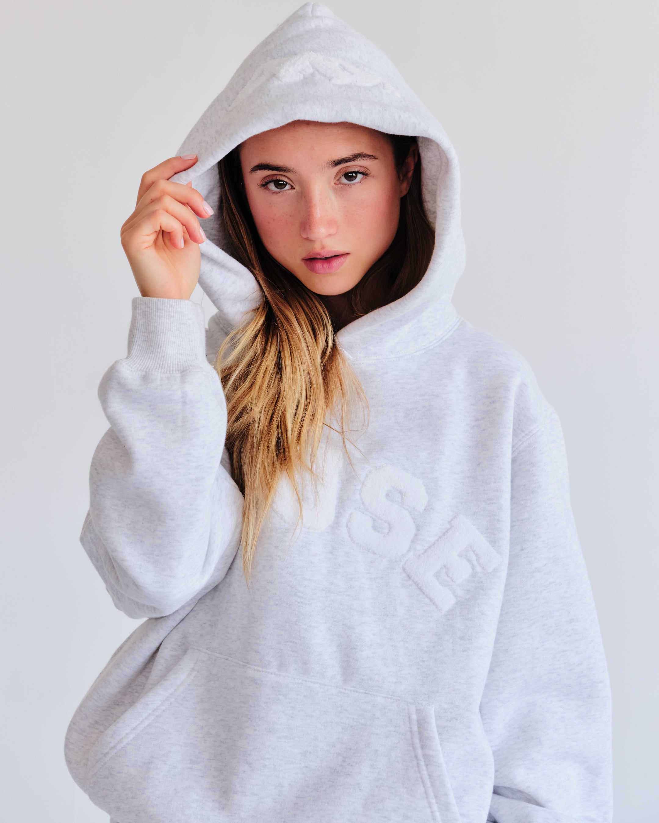 Heavyweight Chenille Hoodie - Pearl