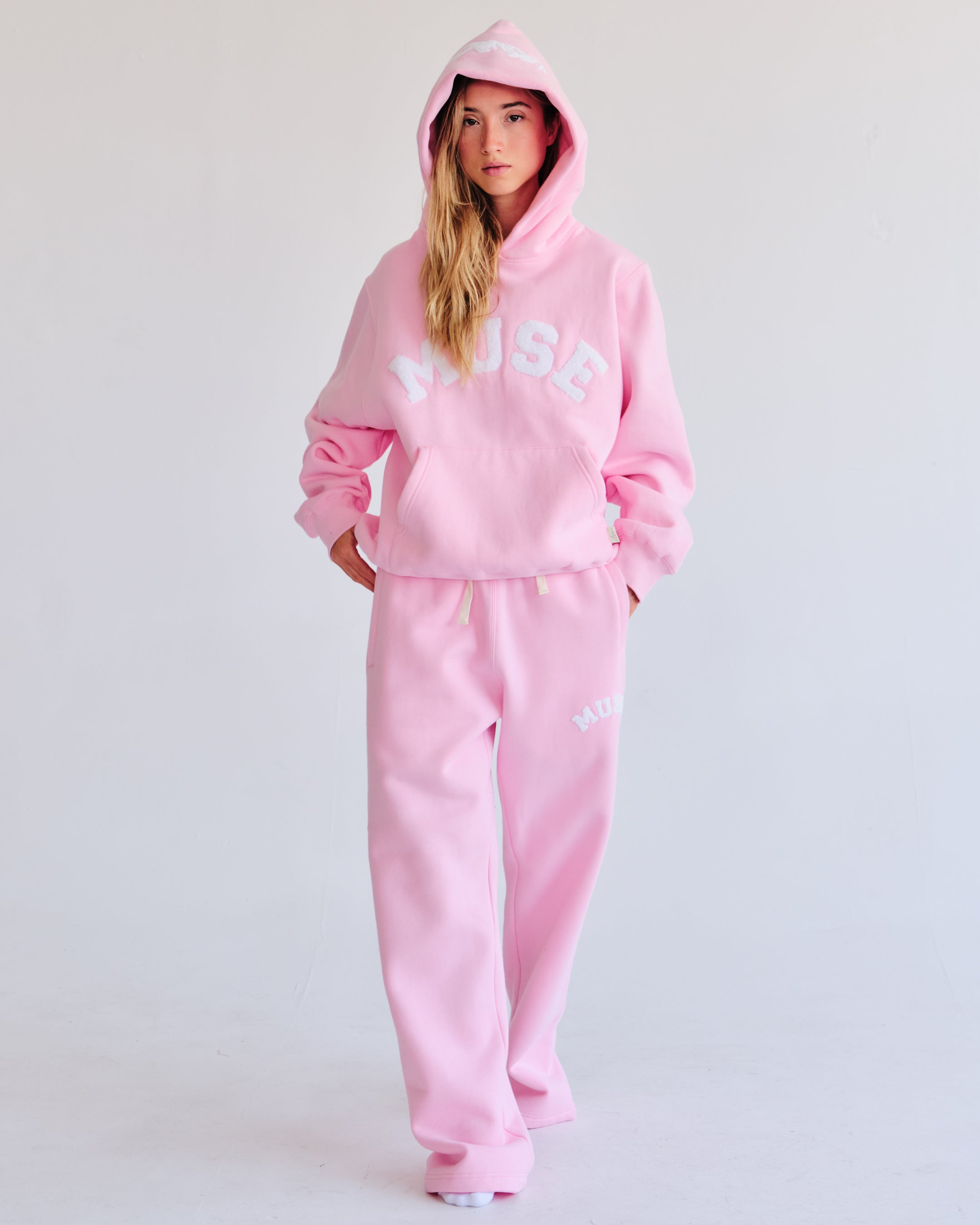 Heavyweight Chenille Hoodie - Petal