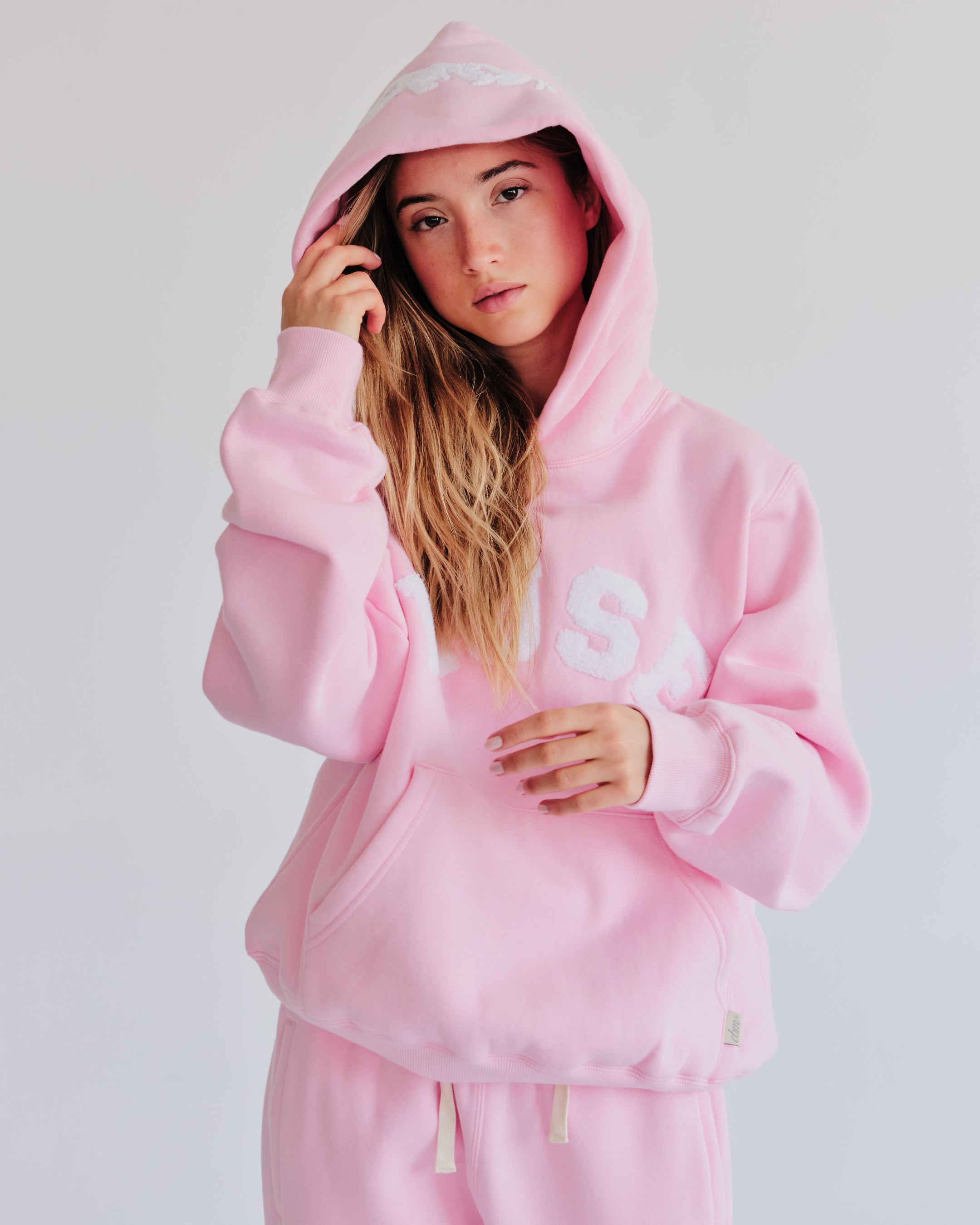 Heavyweight Chenille Hoodie - Petal