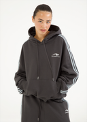 French Terry Striped Hoodie - Skyline