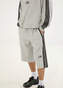 French Terry Long Short - Sports Grey
