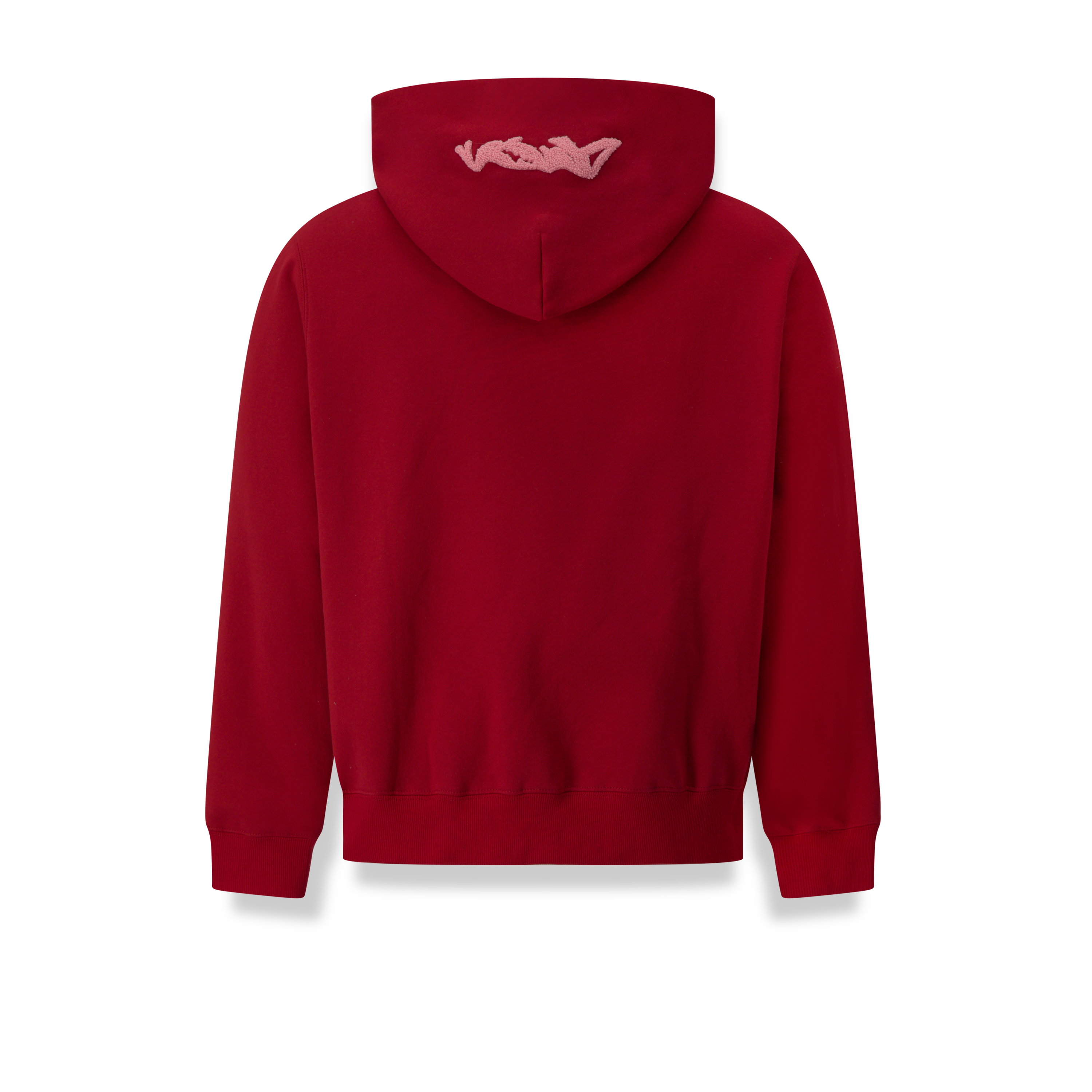Heavyweight Chenille Hoodie - Cherry