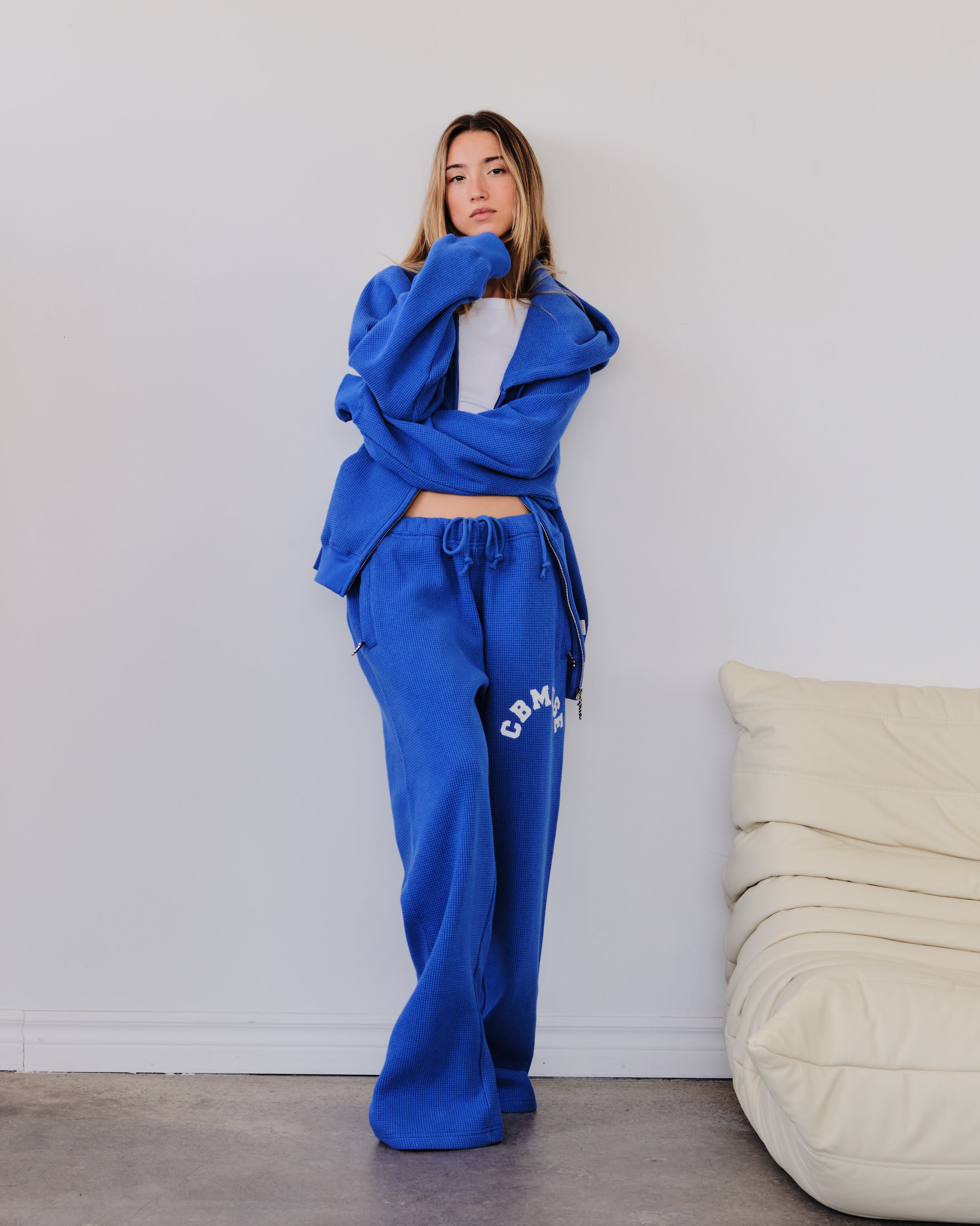 Waffle Pants - Blueberry