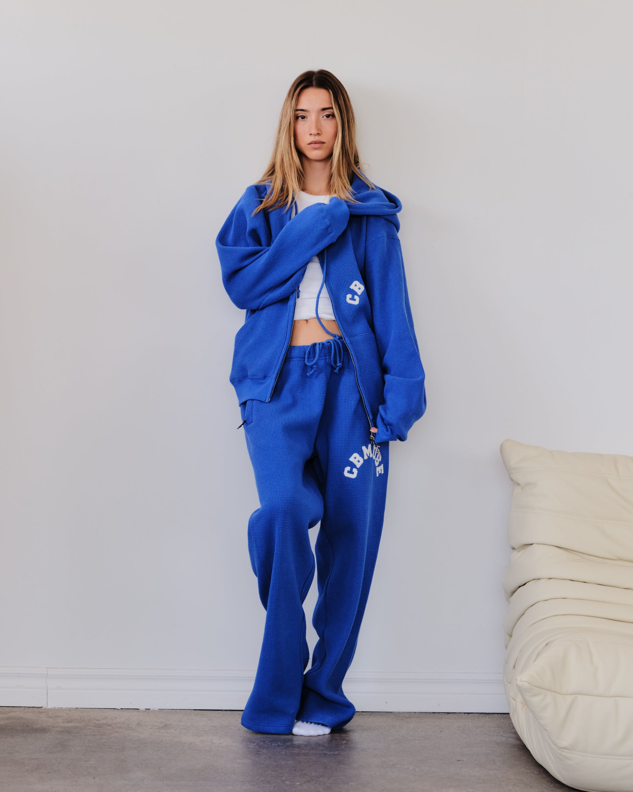 Waffle Pants - Blueberry