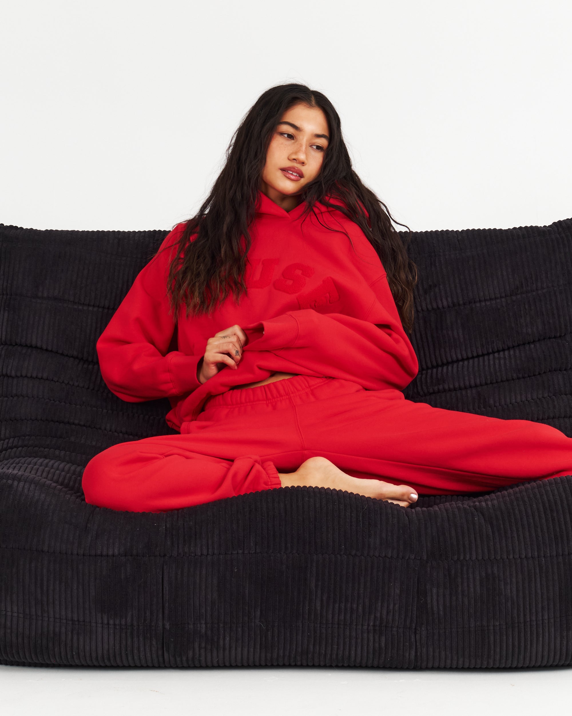 Heavyweight Chenille Hoodie - Strawberry Glaze