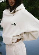 French Terry Hoodie - Bone