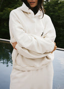 French Terry Hoodie - Bone