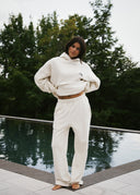 French Terry Joggers - Bone