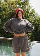 French Terry Sweatshirt - Charcoal