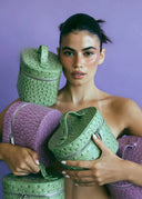 The Mini Vanity Case - Lilac Ostrich