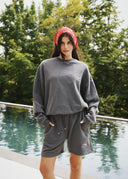 French Terry Sweatshirt - Charcoal