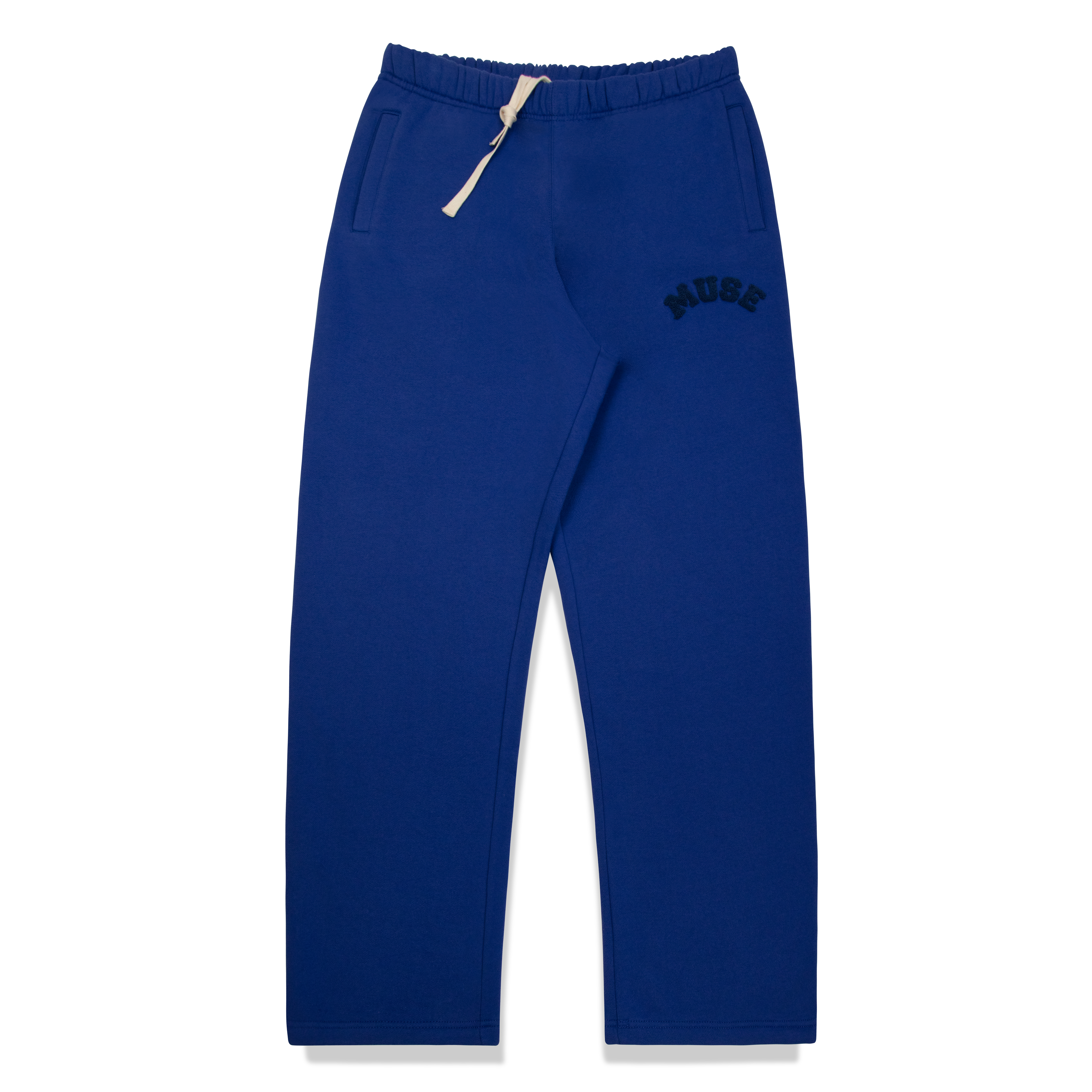 Heavyweight Chenille Straight Joggers - Blueberry