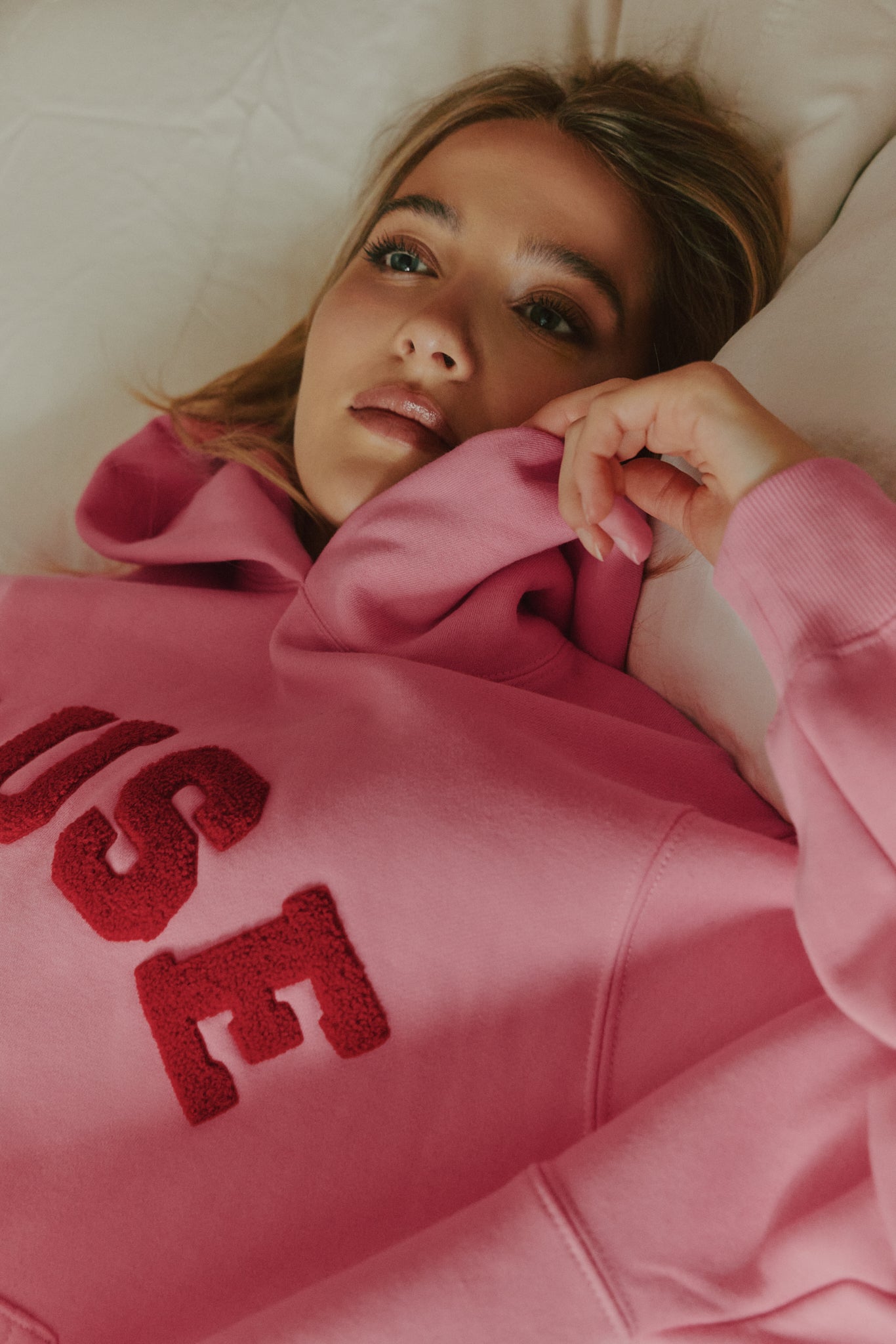 Heavyweight Chenille Hoodie Set - Blush
