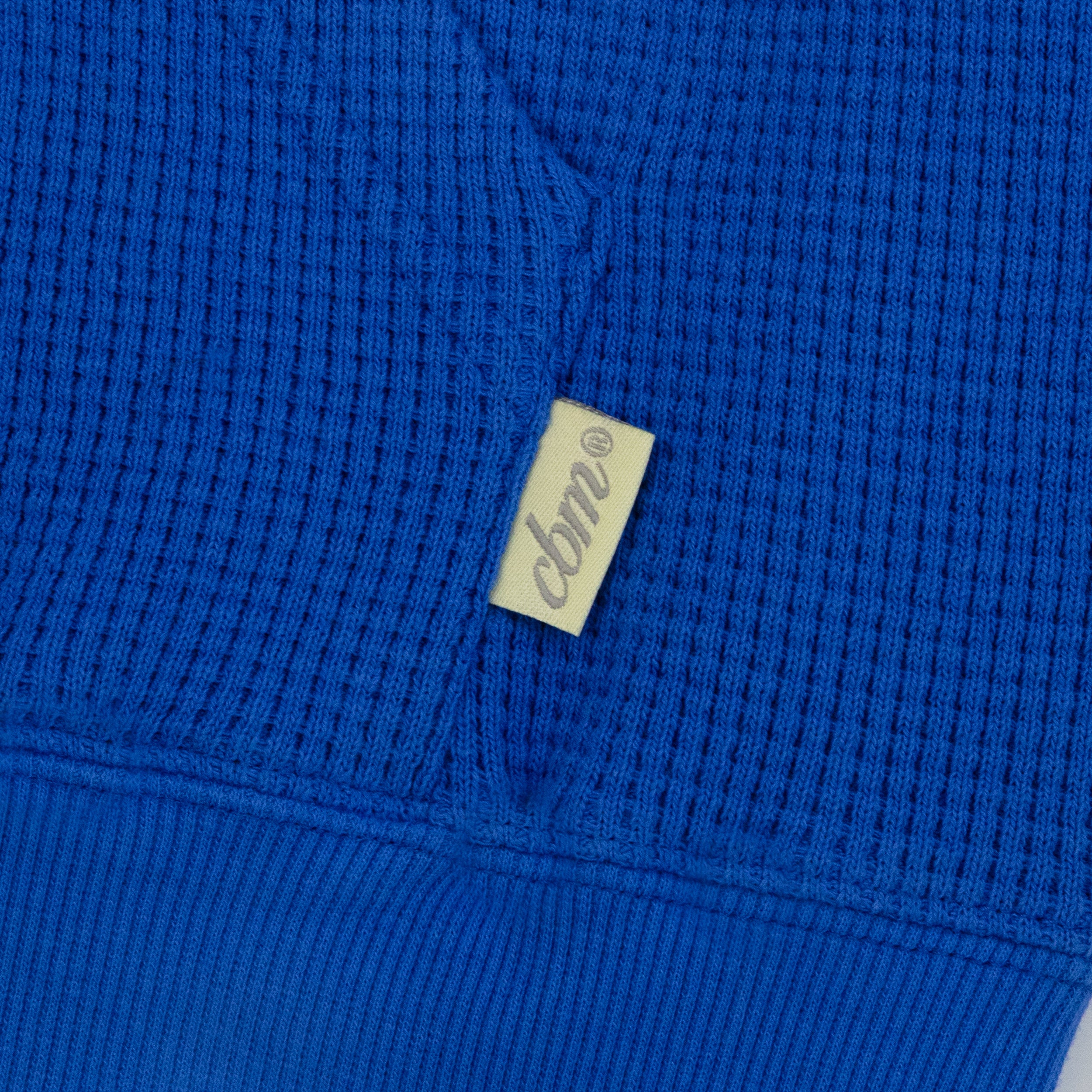 Waffle Zip Up - Blueberry