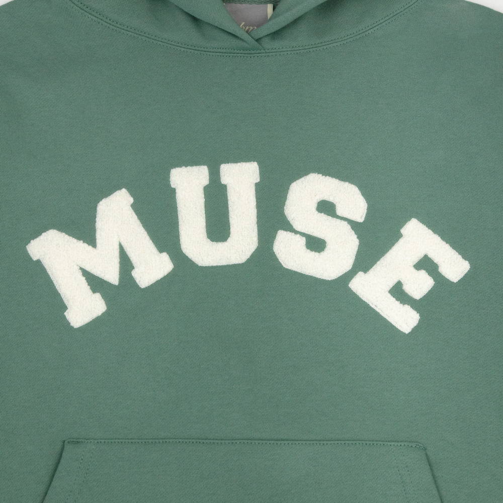 Heavyweight Chenille Hoodie - Vintage Teal