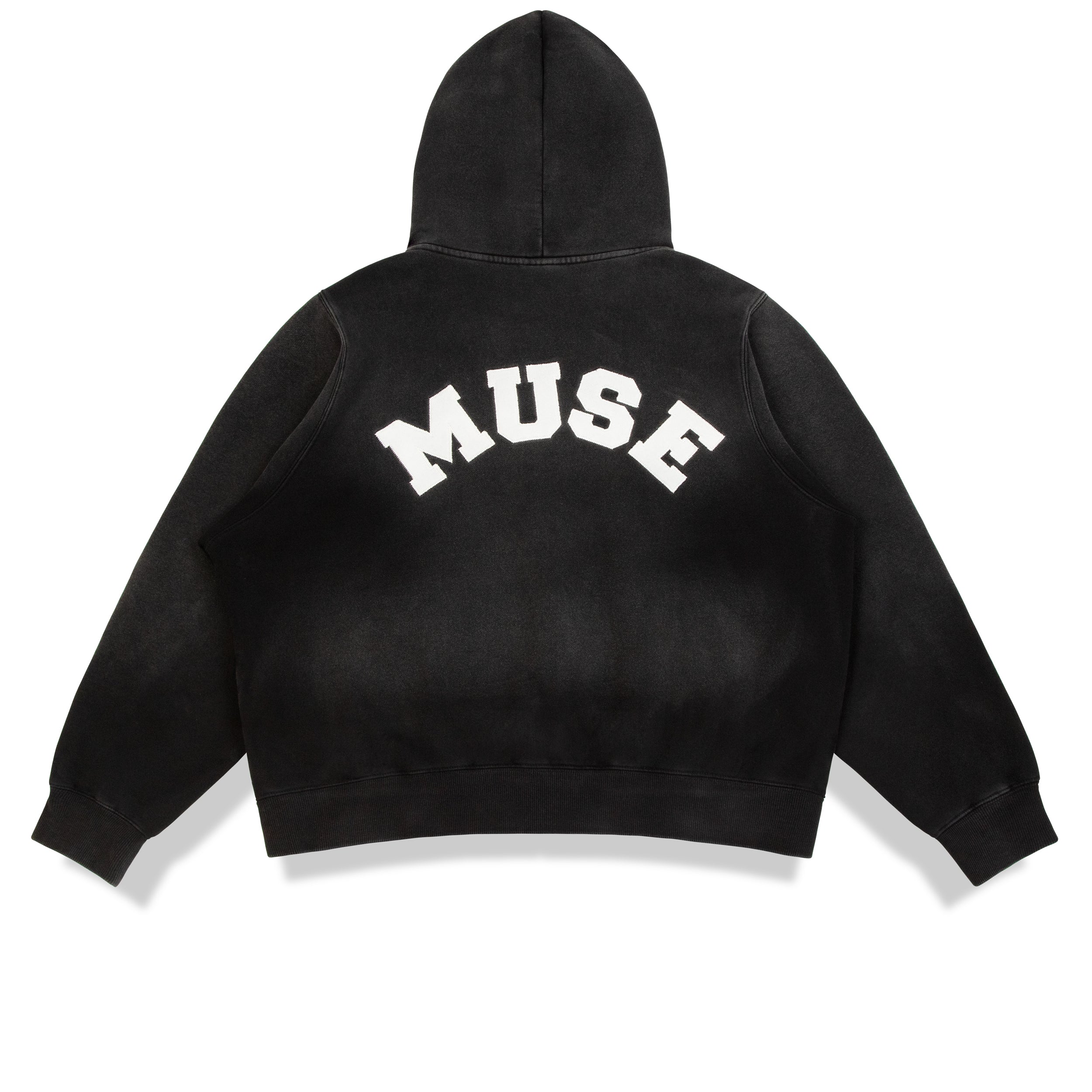 Heavyweight Wash Zip Up - Raven