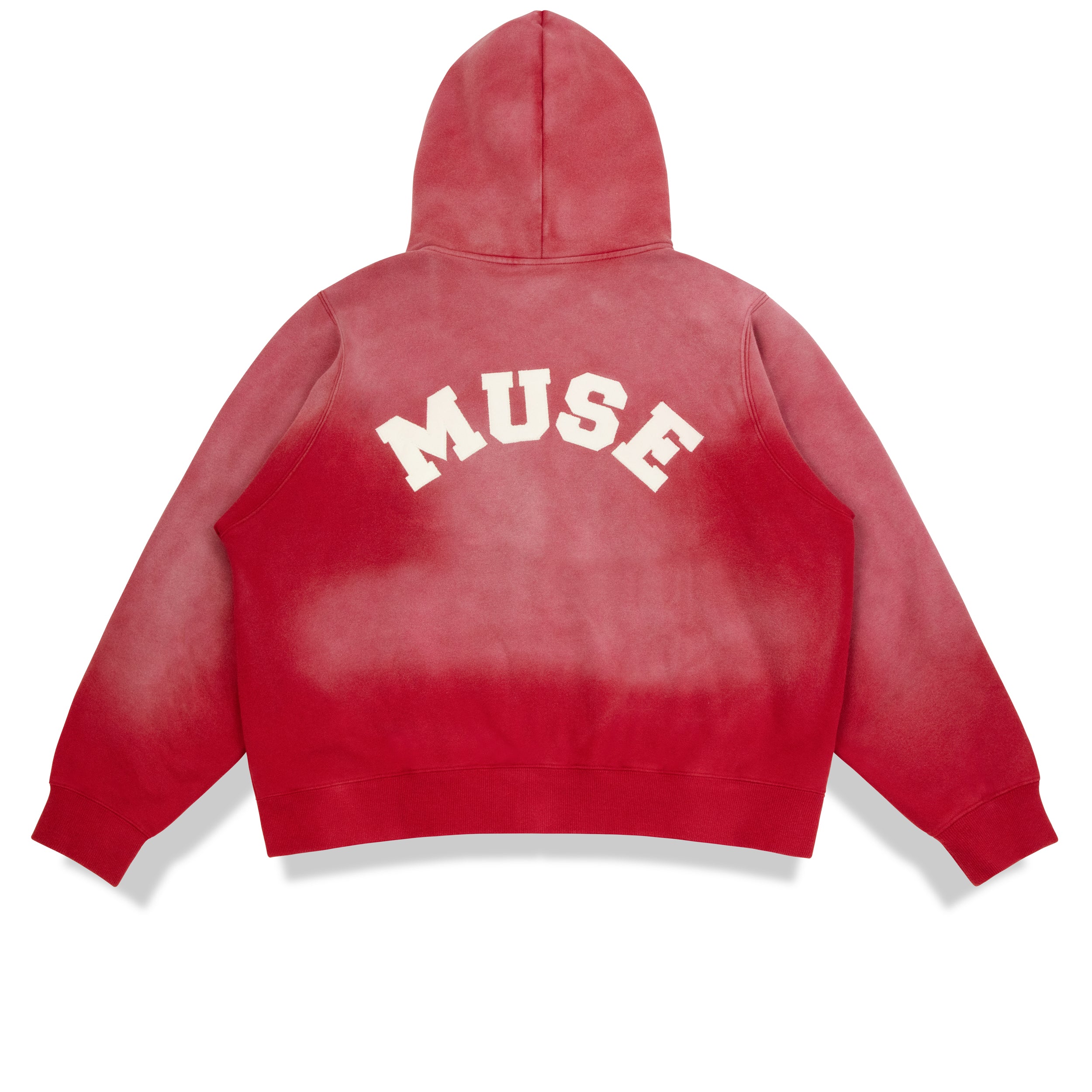 Heavyweight Wash Zip Up - Cranberry